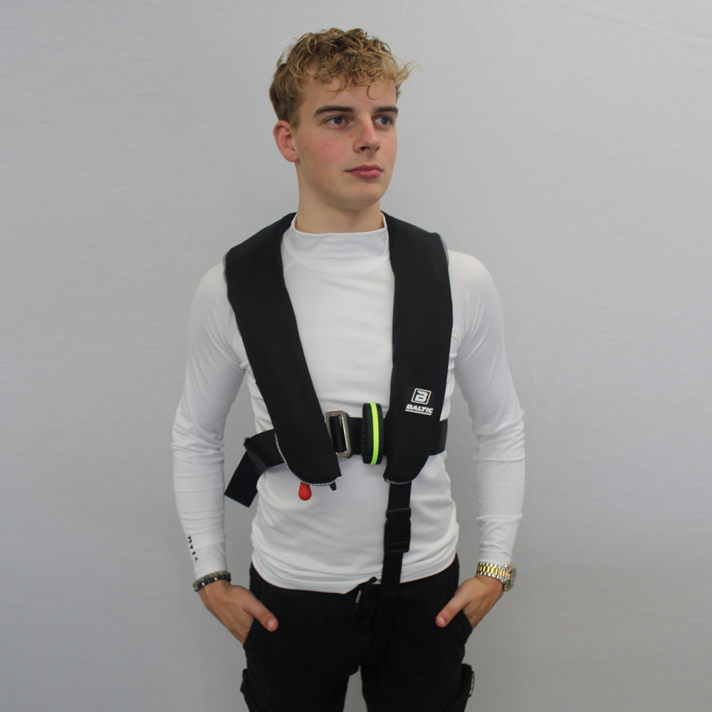 baltic Winner 165N aufblasbare rettungswesten harness schwarz 3