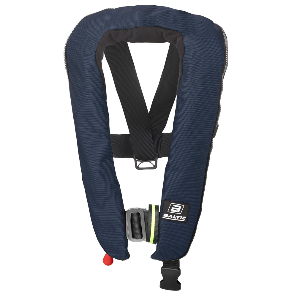 baltic Winner 165N aufblasbare rettungswesten harness dunkelblau foto 1