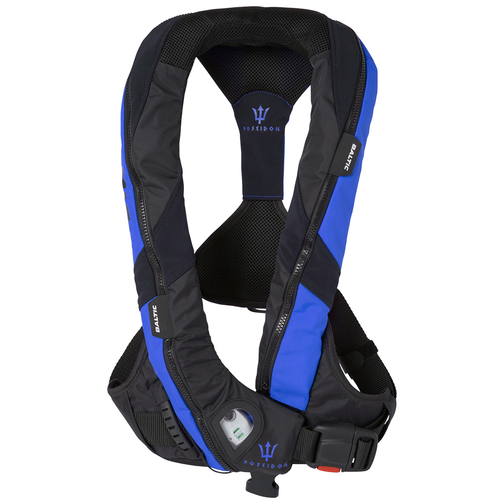 baltic Poseidon 165N Automatik-Rettungsweste mit Gurt blau foto 1