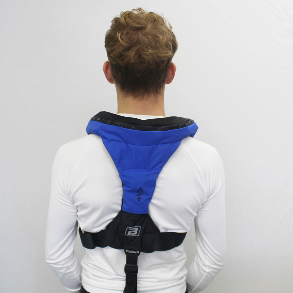 baltic Poseidon 165N Automatik-Rettungsweste mit Gurt blau 4