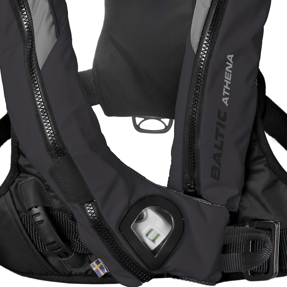 baltic Athena 165N aufblasbare rettungswesten harness schwarz/gris 3