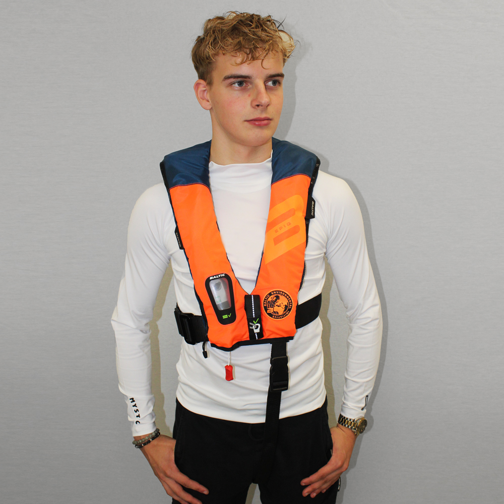 baltic Epiq 165N Automatik-Rettungsweste orange/navy 3