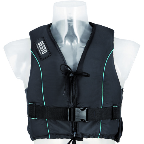 Besto dinghy mit zipper 50N schwimmweste schwarz/blau foto 1