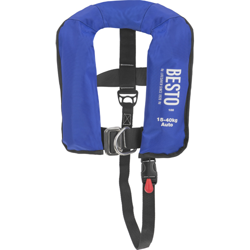 Basic automatische Rettungsweste 15-40 kg junior blau