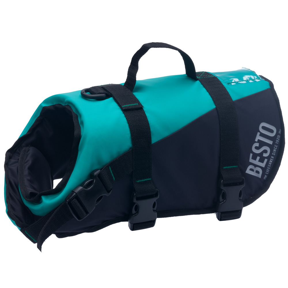 Besto Hundeschwimmweste Deluxe blau/schwarz foto 1
