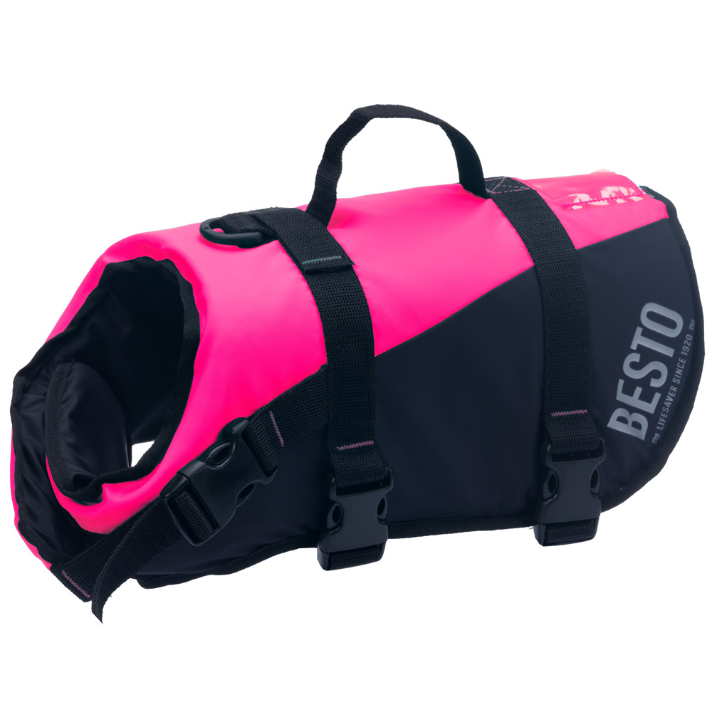 Besto Hundeschwimmweste Deluxe rosa/schwarz foto 1