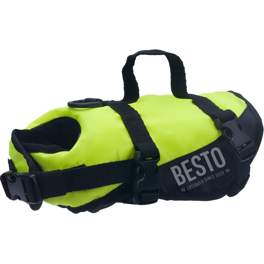 Katzenschwimmweste Deluxe gelb/schwarz