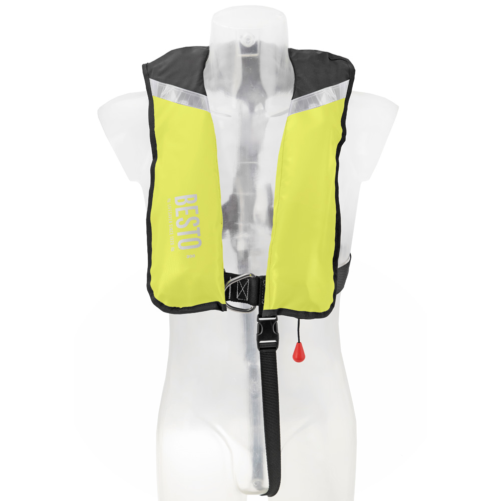 professionell aufblasbare rettungsweste wipe clean 300N gelb