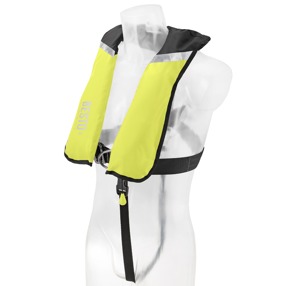 professionell aufblasbare rettungsweste wipe clean 300N gelb