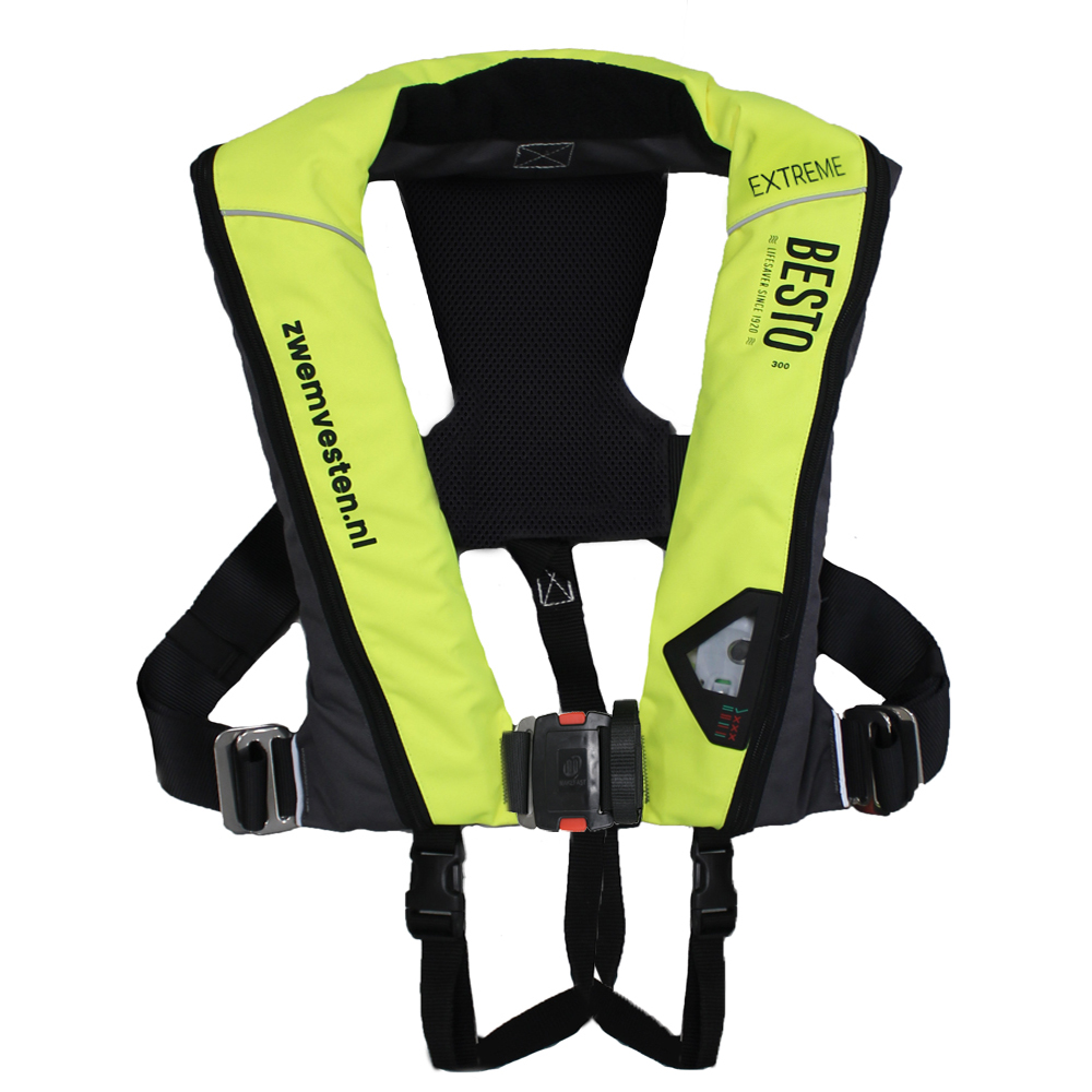 Besto Extreme Pro High Comfort Automatische Rettungsweste 300N High Viz Gelb foto 1