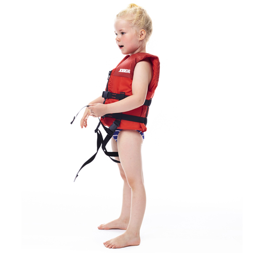 scribble kinderer schwimmweste rot