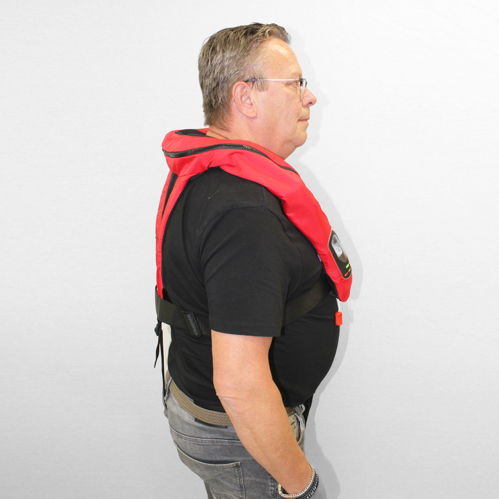 baltic Legend 305N Automatik-Rettungsweste SLA mit Gurt rot 4