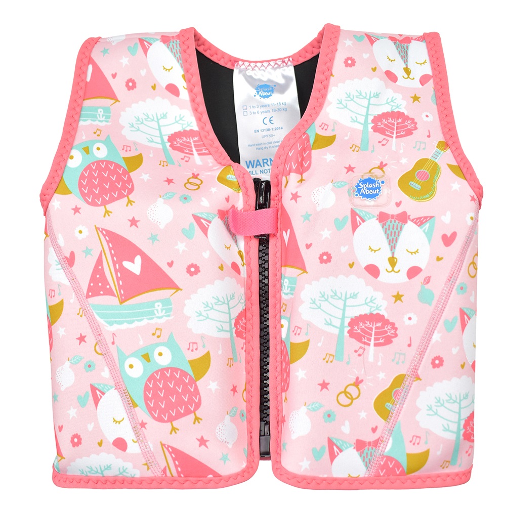float jacket owl & cat