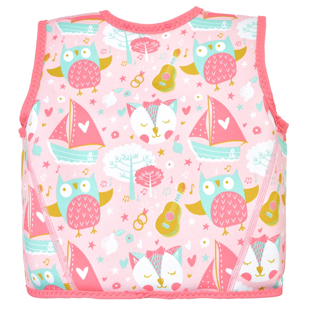 float jacket owl & cat