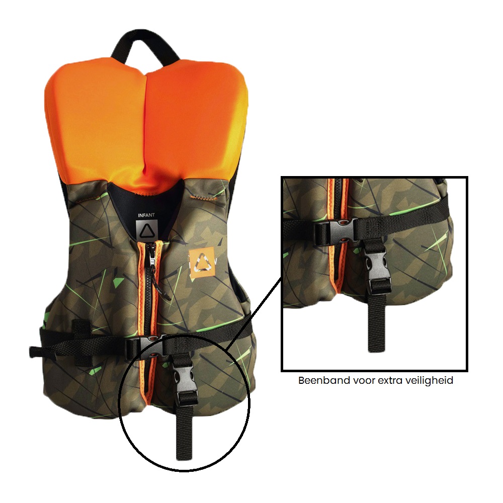 Follow Pop Baby ISO schwimmweste grun/orange bis 20kg 4