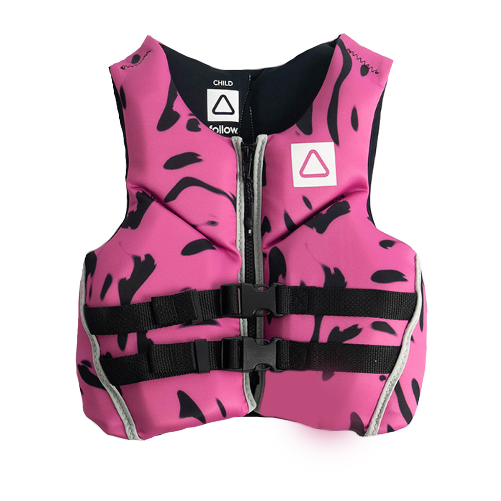 Follow POP schwimmweste kinder 25-40 kg pink foto 1