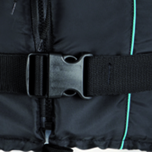 Besto dinghy mit zipper 50N schwimmweste schwarz/blau